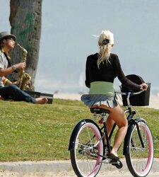 Upskirt Bicycle And Bike