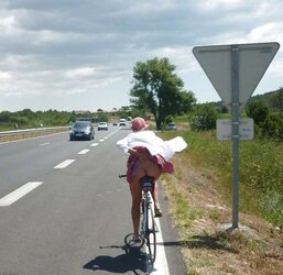 Upskirt Bicycle And Bike