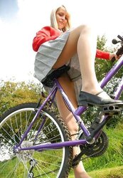 Upskirt Bicycle And Bike