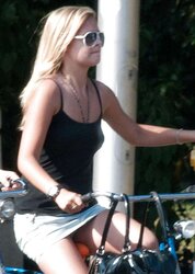 Upskirt Bicycle And Bike