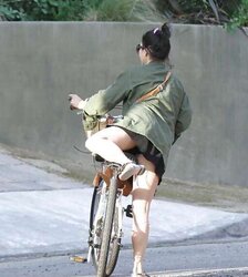 Upskirt Bicycle And Bike
