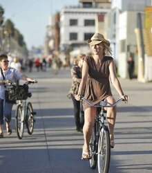 Upskirt Bicycle And Bike