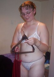 Sarah Anne disrobes, stretches, and plays.