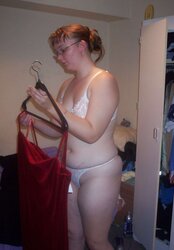 Sarah Anne disrobes, stretches, and plays.
