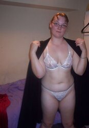 Sarah Anne disrobes, stretches, and plays.