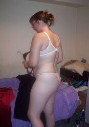 Sarah Anne disrobes, stretches, and plays.