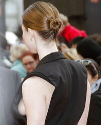 The Hottest - downblouse, down half-shirt, nip slide, nipple glide