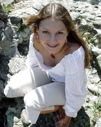 The Hottest - downblouse, down half-shirt, nip slide, nipple glide