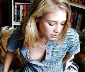 The Hottest - downblouse, down half-shirt, nip slide, nipple glide