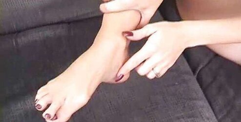 Janet mason footjob