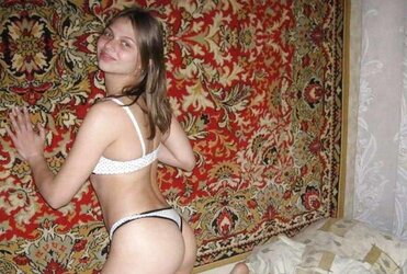 Breezy with smallish melons posing