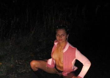 Breezy with smallish melons posing