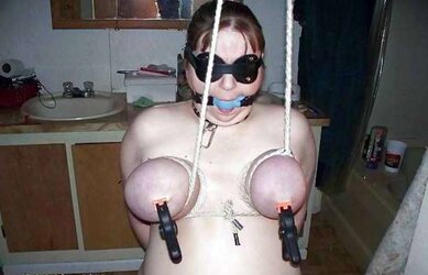 Boobies in restrain bondage