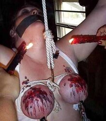 Boobies in restrain bondage