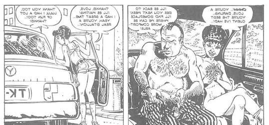 Some adult fuckfest comics images Dark-Hued and white