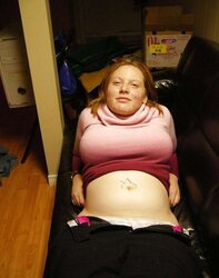 Ash-Blonde plumper buxom woman part