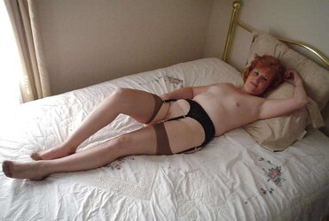 Mature warm redhead Cathy scorching redhead