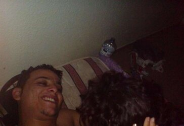 Me and my arab girlfriend amina omri and me in the bday for me