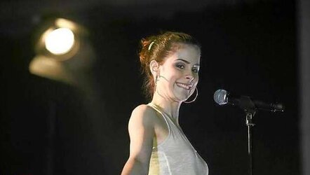 Lena Meyer-Landrut GEILES Unterhemd und Leopard-Rock