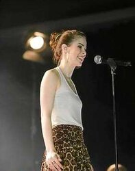 Lena Meyer-Landrut GEILES Unterhemd und Leopard-Rock