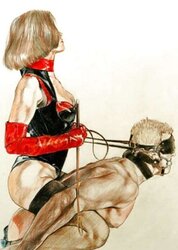 female domination-SADISM & MASOCHISM-Cartoon