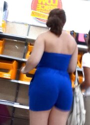 Saucy BOOTY MUMMY Latina in JUMPSUIT voyeur candid