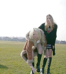 More of Sarina from Saltcoats, this time with muddy pals