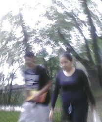 This teenager got caught in a bad rain storm.