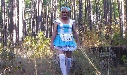 Crossdresser school doll