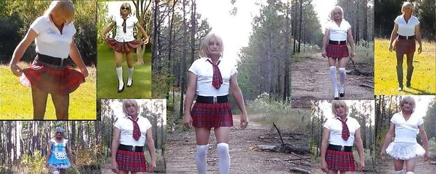 Crossdresser school doll