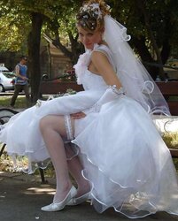 Wedding-Bride upskirt