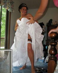 Wedding-Bride upskirt