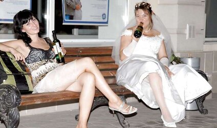 Wedding-Bride upskirt