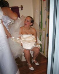 Wedding-Bride upskirt