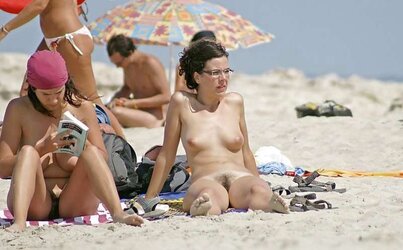Naked inexperienced beach