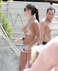 Naked inexperienced beach