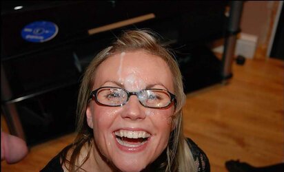 Smiley Face Facial Cumshot