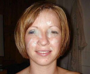 Smiley Face Facial Cumshot