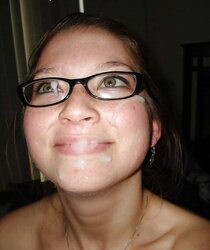 Smiley Face Facial Cumshot