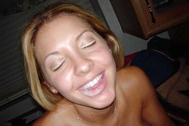 Smiley Face Facial Cumshot
