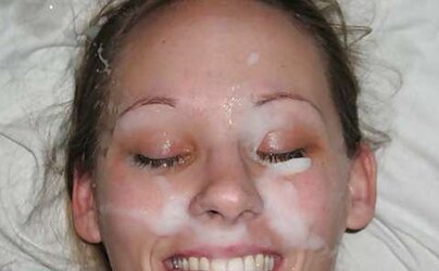 Smiley Face Facial Cumshot