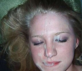Smiley Face Facial Cumshot