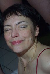 Smiley Face Facial Cumshot