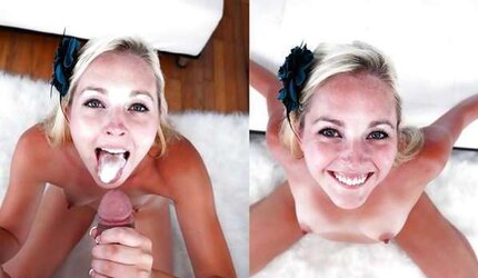 Smiley Face Facial Cumshot