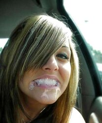 Smiley Face Facial Cumshot