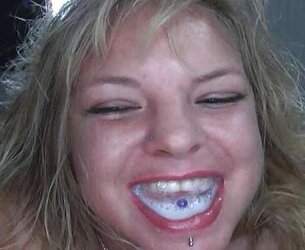 Smiley Face Facial Cumshot