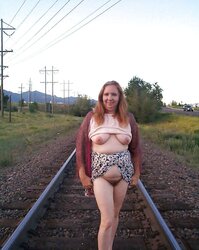Mature Demonstrating in Public Park