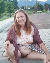 Mature Demonstrating in Public Park