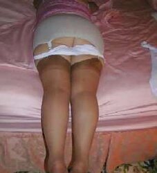 Another Bbw In Vintage OBG And Tan RTH Pantyhose