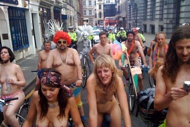 Mingle nude and boned in public
